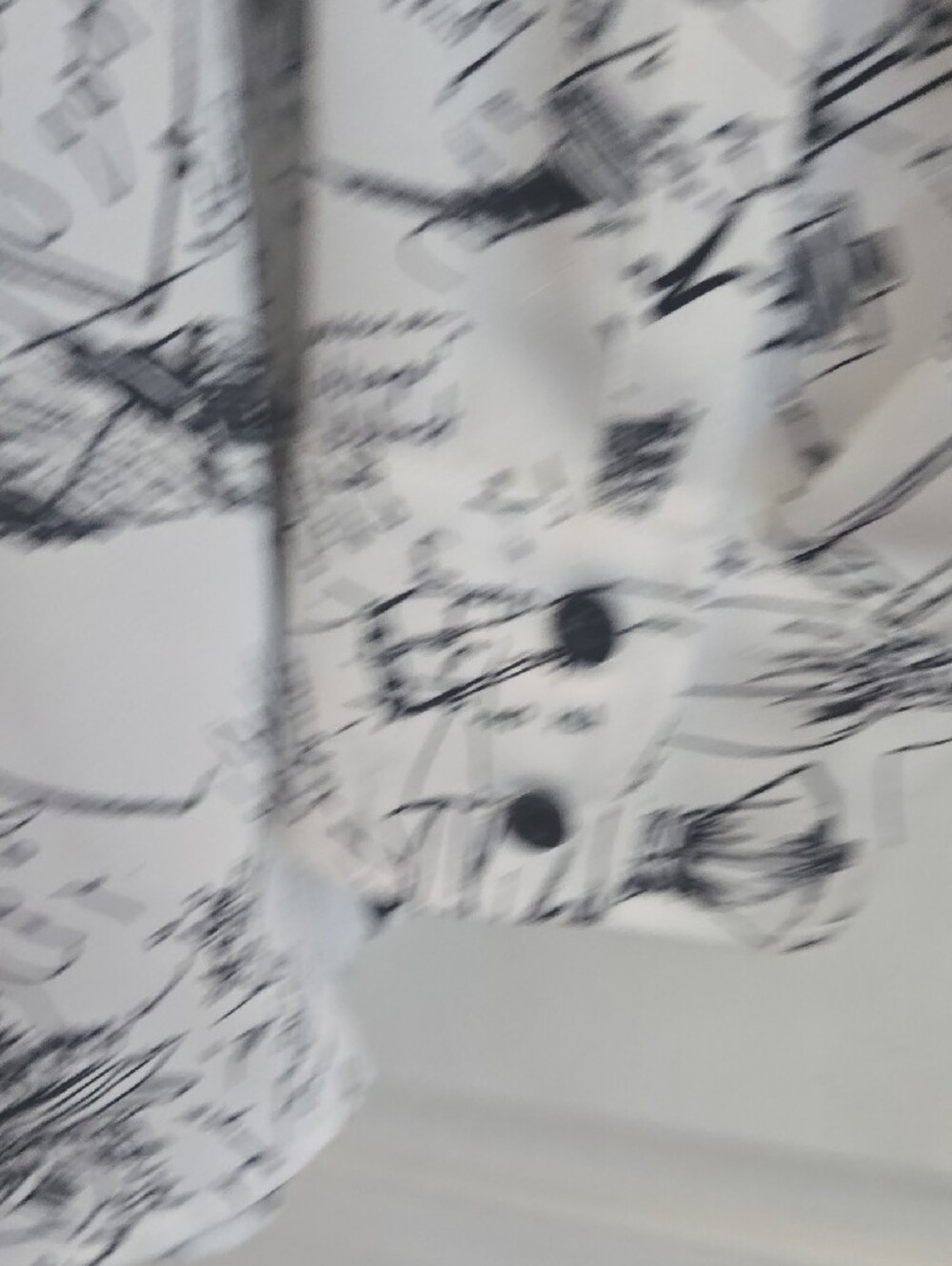 Karl Lagerfeld White and Black Abstract Sketch Shirt Jacket - Picture 5 of 8